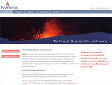 Tablet Screenshot of kvikna.com